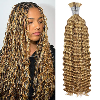 #27/30/613 100% Human Hair Braid Deep Wave Styles CVOHAIR