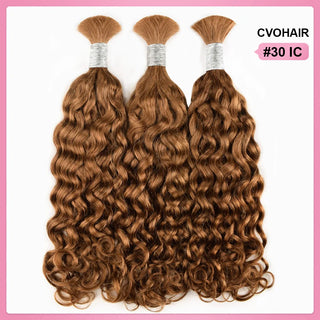 #30 Italian Curly Hot Braids Bulk Human Hair CVOHAIR