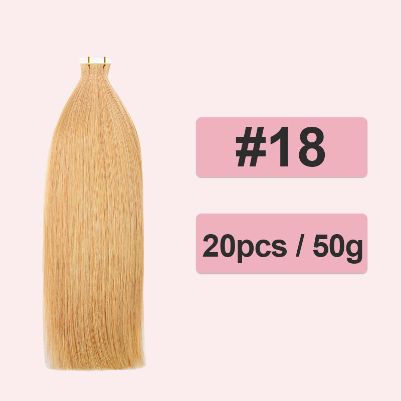 CVOHAIR Straight PU Seamless Clip in Hair Extensions