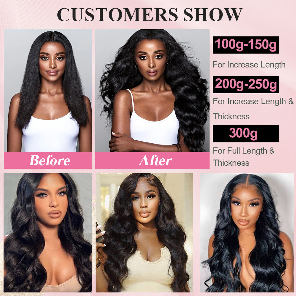 CVOHAIR Body Wave Tape in Hair Extensions Human Hair for Black Women Invisible Seamless Skin Weft Hair Extensions