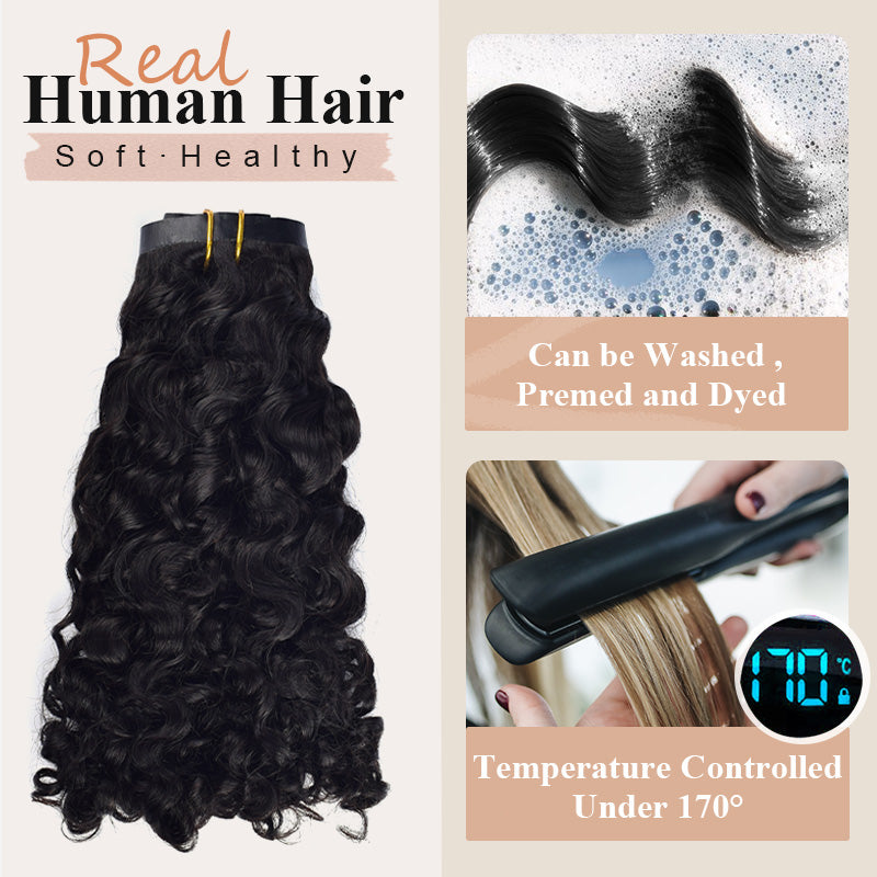 CVOHAIR Straight Human Hair Clip in Hair Extensions 100% Unprocessed Full Head Brazilian Virgin Hair Natural Black Color