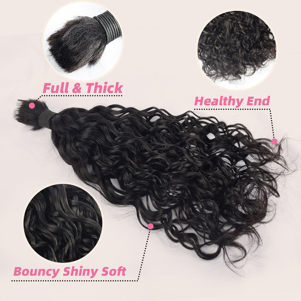 Water wave hair bulk for braiding 4