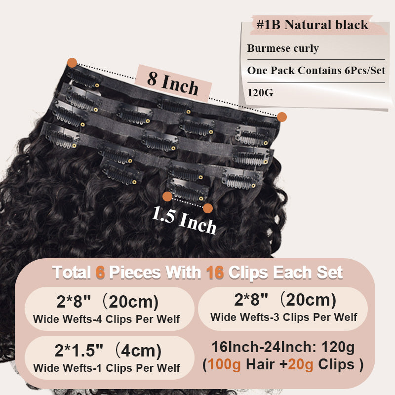 CVOHAIR Straight Human Hair Clip in Hair Extensions 100% Unprocessed Full Head Brazilian Virgin Hair Natural Black Color