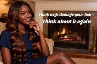 Think wigs damage your hair? Think about it again.