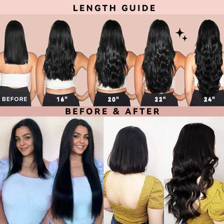 #1B 7Pcs Body Wave Free Shipping Small PU Seamless Clip ins Hair Extensions Real Human Hair 120G CVOHAIR