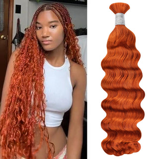 #350 Boho Braids Loose Deep Wave No Weft Bulk Hair for Human Hair CVOHAIR