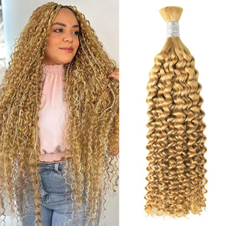 #27 Italian Curly Human Hair Braid Styles CVOHAIR