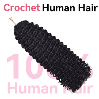Crochet Human Hair Kinky Curly Hair Extensions CVOHAIR