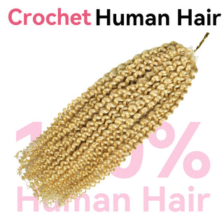 #613 Kinky Curly Crochet Human Hair Extensions CVOHAIR