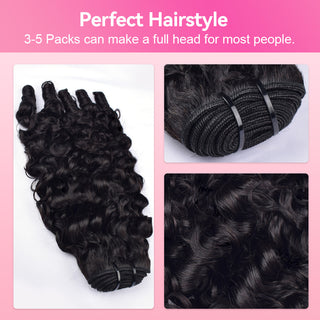 #1B 10A France Curly Human Hair Bundles CVOHAIR