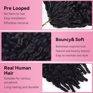 France Curly 100% Human Hair Hair Extensions CVOHAIR