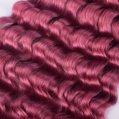 CVOHAIR – cheveux humains roses ondulés, en vrac, pour tresser, sans trame, Extensions de cheveux humains, 100g/chaque paquet