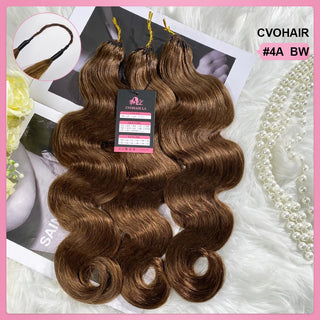 #4A Body Wave Miracle Knots Crochet Human Hair Extensions CVOHAIR