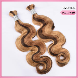 #4/27/30 100% Human Hair Braid Body Wave  Styles CVOHAIR