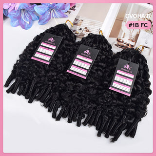 France Curly 100% Human Hair Hair Extensions CVOHAIR