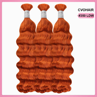 #350 Boho Braids Loose Deep Wave No Weft Bulk Hair for Human Hair CVOHAIR