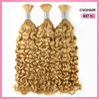 #27 Italian Curly Human Hair Braid Styles CVOHAIR