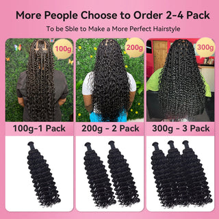 #99J Burgundy Water Wave Best Human Hair For Braiding CVOHAIR
