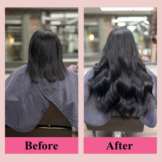 #1B 6Pcs Body Wave PU Seamless Clip ins Flash Sale Free Shipping Hair Extensions Real Human Hair 110G CVOHAIR
