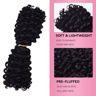 #1B SDD Boho Braids Human Hair CVOHAIR