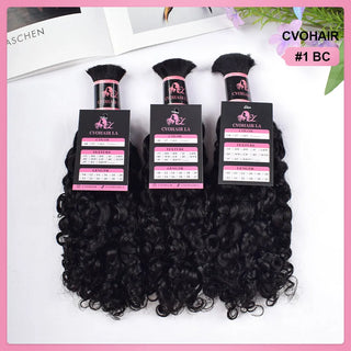 #1 Burmese Curly Bulk Human Hair For Boho Braids CVOHAIR