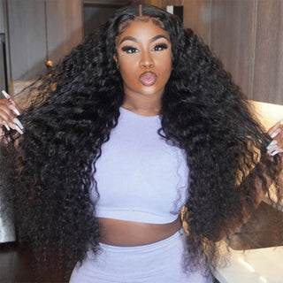 Loose Deep Wave HD Lace Frontal Wigs Human Hair 200% Density Pre Plucked With Baby Hair CVOHAIR