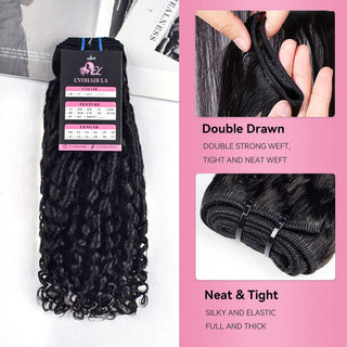 #1B 10A Pissy Curly Human Hair Bundles CVOHAIR