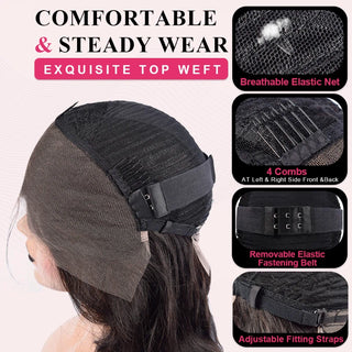 #1B Italian Curly HD Lace Front Wigs Human Hair 180% Density Transparent Lace Frontal Wigs Pre Plucked With Baby Hair CVOHAIR