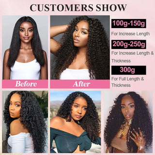 #1B Kinky Curly Tape in Hair Extensions Free Shipping Human Hair 20pcs 50g/pack Seamless Skin Weft Hair CVOHAIR