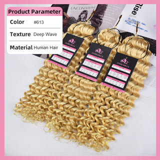 #613 Deep Wave Crochet Human Hair Extensions CVOHAIR
