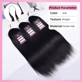 Straight Crochet Human Hair Extensions CVOHAIR