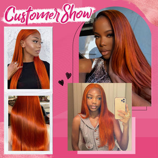 #350 Straight HD Lace Front Wigs Human Hair 200% Density Transparent Lace Frontal Wigs Pre Plucked With Baby Hair CVOHAIR