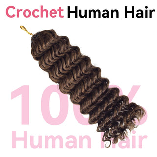 #2 Deep Wave Crochet Human Hair Extensions CVOHAIR