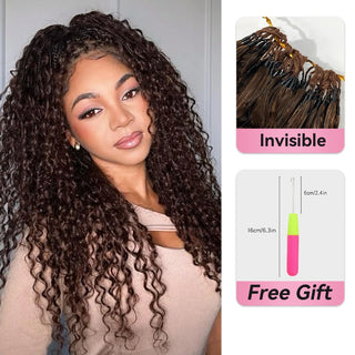 #2 Deep Wave Crochet Human Hair Extensions CVOHAIR