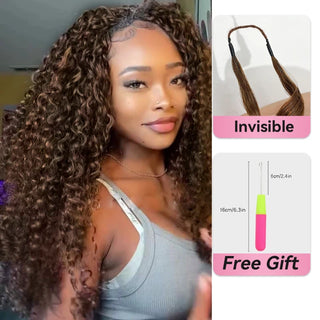 #2 France Curly Miracle Knots Crochet Human Hair Extensions CVOHAIR