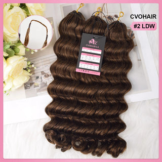 #2 Loose Deep Wave Miracle Knots Crochet Human Hair Extensions CVOHAIR