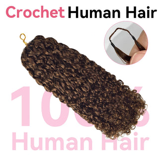 #2 Pixie Curly Miracle Knots Crochet Human Hair Extensions CVOHAIR