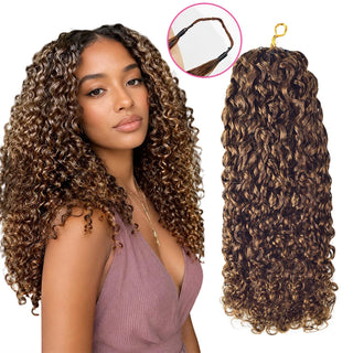 #2 Pixie Curly Miracle Knots Crochet Human Hair Extensions CVOHAIR