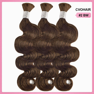 #2 100% Human Hair Braid Body Wave Styles CVOHAIR