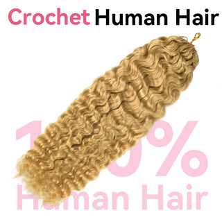 #27 Burmese Curly Crochet Human Hair Extensions CVOHAIR