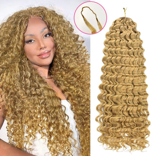 #27 Deep Wave Crochet Human Hair Extensions CVOHAIR