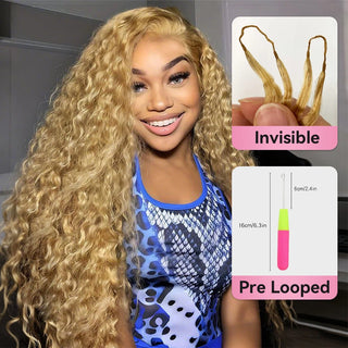 #27 Deep Wave Crochet Human Hair Extensions CVOHAIR
