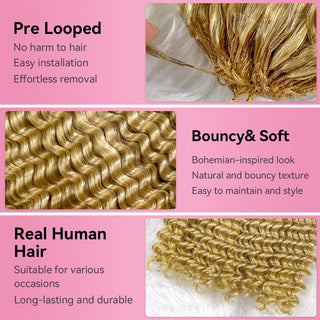 #27 Deep Wave Miracle Knots Crochet Human Hair Extensions CVOHAIR
