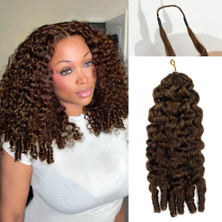 #2 France Curly Miracle Knots Crochet Human Hair Extensions CVOHAIR