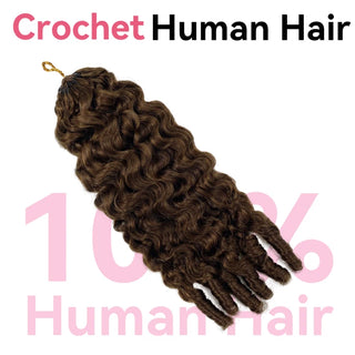 #2 France Curly Miracle Knots Crochet Human Hair Extensions CVOHAIR