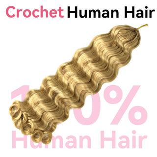 #27 loose Deep Wave Miracle Knots Crochet Human Hair Extensions CVOHAIR