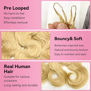 #27 Body Wave Miracle Knots  Crochet Human Hair Extensions CVOHAIR