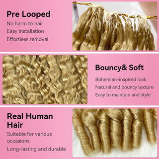 #27 France Curly 100% Human Hair Hair Extensions CVOHAIR