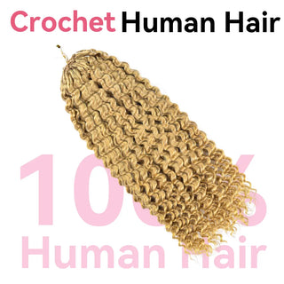 #27 Kinky Curly Crochet Human Hair Extensions CVOHAIR