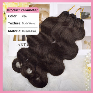 #2A Body Wave Miracle Knots Crochet Human Hair Extensions CVOHAIR